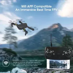 swa mi High Quality E88 Pro Remote Control dron Dual Camera dron 720p Video, Wifi Fpv1 Drone image 5