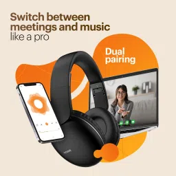 noise TWO with 50 Hours Playtime, Low latency (up to 40ms), and Dual pairing Wireless Bluetooth Headset image 5