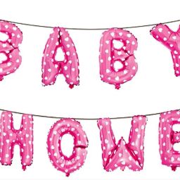 Printed Pink Mylar Foil Balloons Baby Shower Welcome Decoration Balloon-image-22