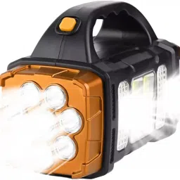 ecosky MULTIFUNCTION SOLAR WATERPROOF FLASHLIGHT WITH USB CHARGING,8 BULB LED & COB 5 hrs Torch Emergency Light image 2