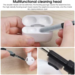 TECHGEAR 5 in 1 Reusable Cleaning Brush Kit for Earbud,Keyboard,Earbud Case for Mobiles, Laptops, Computers image 5
