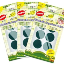 Natural Repellent Mosquito Patches for Babies with 24 Hours Protection,24 Patches (Green) -(Pack of 3)-25