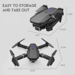 rectitude Foldable-Toy-Drone-with-HQ-WiFi-Camera-Remote-Control-for-Kids-Quadcopter Drone image 3