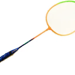 kee kee Badminton Racket (Multicolor) - Set of 2 Multicolor Strung Badminton Racquet image 3