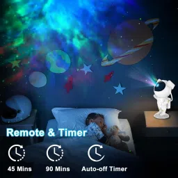 Creative Terry Astronaut Star Lamp Galaxy Projector with Timer and Remote Control Table Lamp image 2