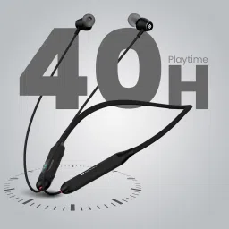 portronics Harmonics Z8 Neckband with 40H Playtime,Game Mode,Magnetic On/Off,LED Display Bluetooth Headset image 2
