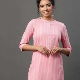 AURELIA Striped Pure Cotton Kurti-54