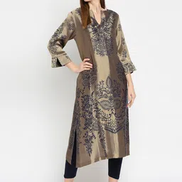 Cloth Haus India A-Line V-Neck Cotton Kurta-picture-28