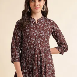 Fabclub Floral Printed A Line Kurti-picture-21