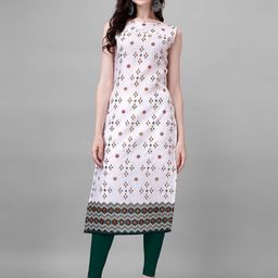 Kinjo Floral Printed Pure Cotton Straight Kurta-43