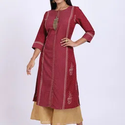 Cantabil Ethnic Motif Printed A-Line Kurta-picture-15