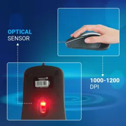 Consistent PULSE (CTM0402) Wired Ergonomic Optical Mouse image 3