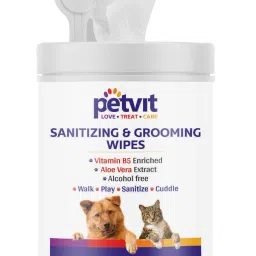 Cleansing & Grooming Wipes For Dog and Cat Enriched with Vitamin B5 and Aloe Vera - 50 Wipes Pet Ear Eye Wipes-image-99