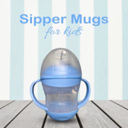 Sipper Mug for baby with silicone spout and twin handle & dust free cover-17