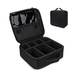 HOUSE OF QUIRK Women Black Solid Makeup Organiser-19