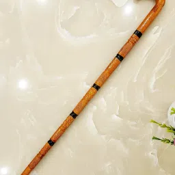 Round Fancy Wooden Walking stick with base rubber Walking Stick-image-77