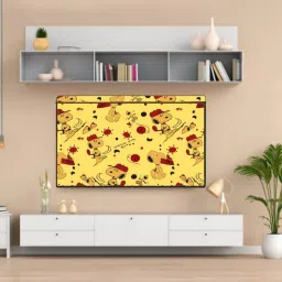 Rvans Creations for 43 inch ALL BRAND MODEL TV/LED- YELLOW DOGGY 43 INCH TV/LED COVER-19