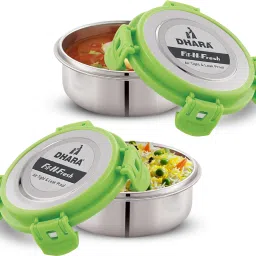 Fit N Fresh Leak Proof Airtight Tiffin Box Containers For Kids 2 Containers Lunch Box-image-6