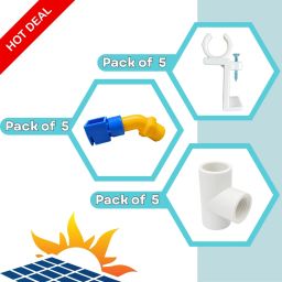Solar Panel Cleaning Sprinkler,Hanger Clamps Heavy-Duty Nylon & UPVC TEE 1 L Hose-end Sprayer-image-26