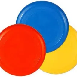Frisbee (Multicolour,Pack of 3) Plastic Sports Frisbee-image-8