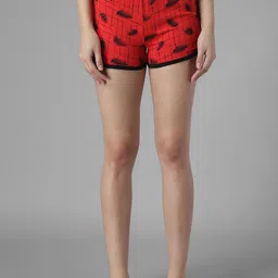 Kotty Women Conversational Printed Hot Pants Low-Rise Regular Fit Shorts-picture-15