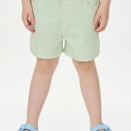 Marks & Spencer Girls High-Rise Cotton Denim Shorts-picture-27
