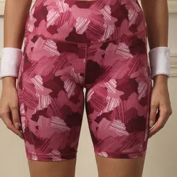 Soie Women Camouflage Printed Slim Fit High-Rise Shorts-image-66