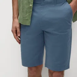 Marks & Spencer Men High-Rise Regular Fit Cotton Shorts-image-21