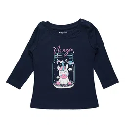 Bodycare Kids Girls Cotton Graphic Printed T-shirt-58