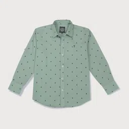 Palm Tree Boys Cotton Printed Cotton Casual Shirt-image-91