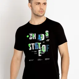 Status Quo Typography Printed Cotton T-shirt-image-93