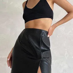 LULU & SKY High-Rise A-Line Mini Skirt-25