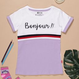 3PIN Girls Typography Printed Cotton T-shirt-image-52