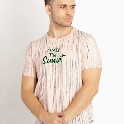 Status Quo Striped Cotton T-shirt-image-86