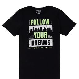 DYCA Boys Black Typography Printed T-shirt-image-84