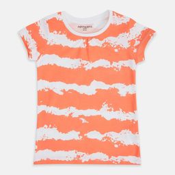 Pantaloons Junior Girls Striped Cotton T-shirt-picture-29