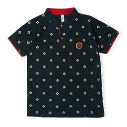 earth conscious Boys Geometric Printed Cotton T-shirt-image-20