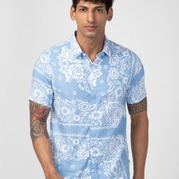 SPYKAR Men Cotton Floral Printed Casual Shirt-picture-15