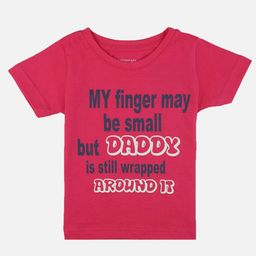 Bodycare Kids Girls Typography Printed Cotton T-shirt-picture-23