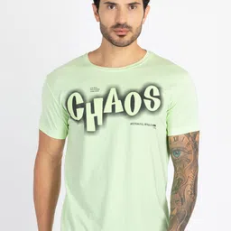 Status Quo Typography Printed Round Neck Cotton T-shirt-image-96