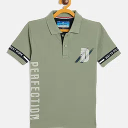 Duke Boys Typography Printed Cotton Polo Collar Slim Fit T-shirt-picture-23