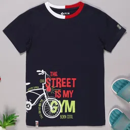 3PIN Boys Typography Printed Round Neck Cotton T-shirt-image-20