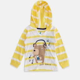 Pantaloons Baby Boys Yellow Striped T-shirt-picture-13