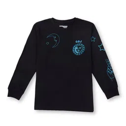 Gini and Jony Boys Graphic Printed Round Neck Long Sleeves Cotton T-shirt-68