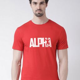 Friskers Men Red Typography Printed Applique T-shirt-image-88