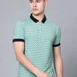 Shiv Naresh Micro Ditsy Printed Polo Collar PlayDry Sports T-shirt-image-93