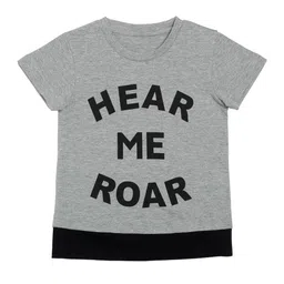 DOOR74 Kids Typography Printed Cotton T-shirt-picture-0