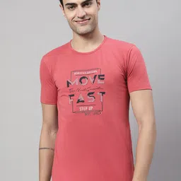 VIMAL JONNEY Typography Printed Cotton T-shirt-image-24