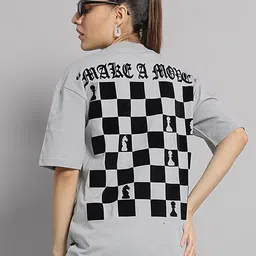 GRIFFEL Graphic Printed Drop-Shoulder Sleeves Cotton Oversized T-shirt-image-50