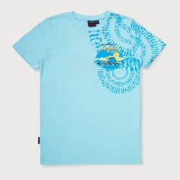 Gini and Jony Boys Graphic Printed Cotton T-Shirt-62
